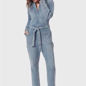 Gloria Vanderbilt Christian Soriano Jumpsuit Sz 18 Blue Jean Denim Coverall